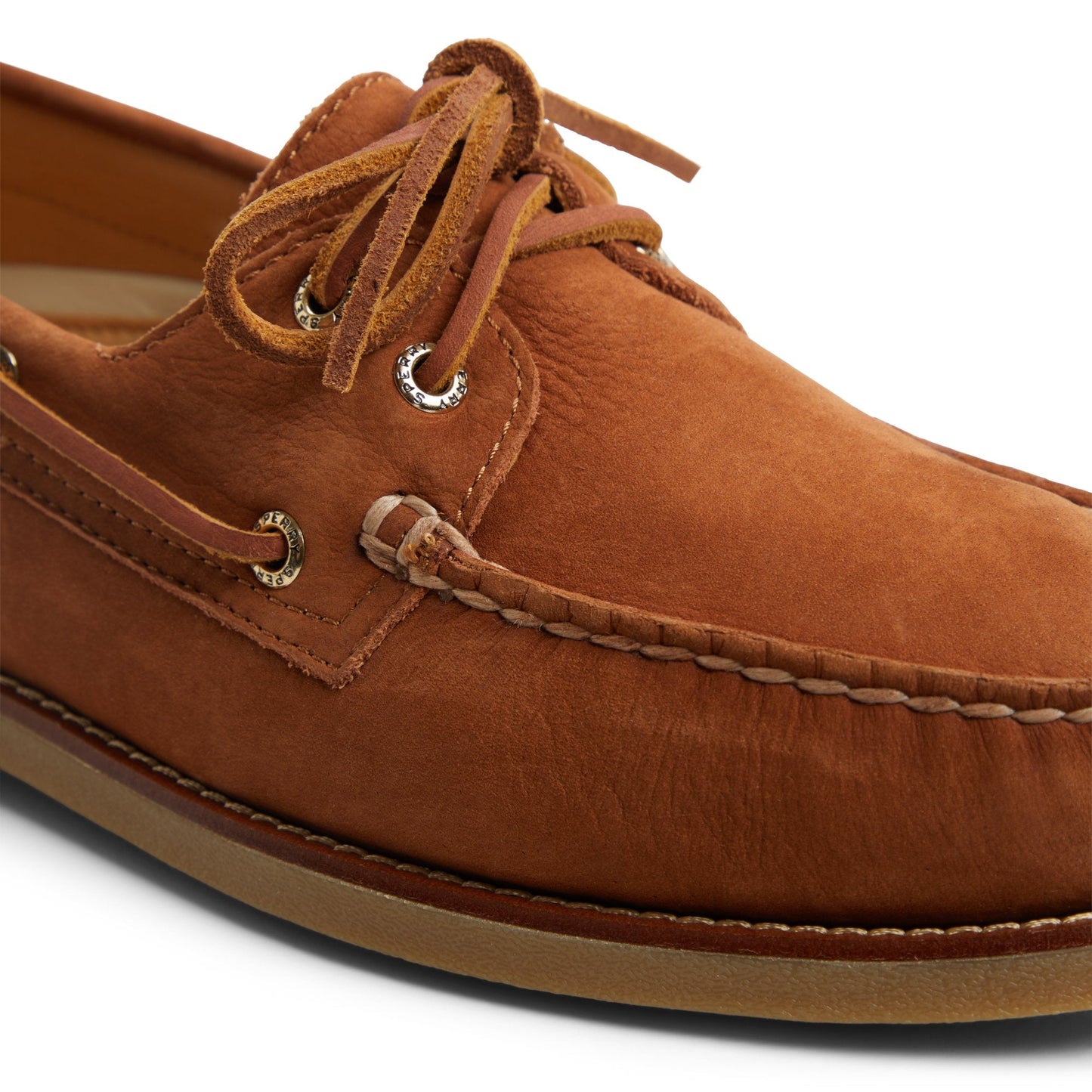 Gold Authentic Original™ 2-Eye Lite Boat Shoe Light Brown Men's Leather | Sperry