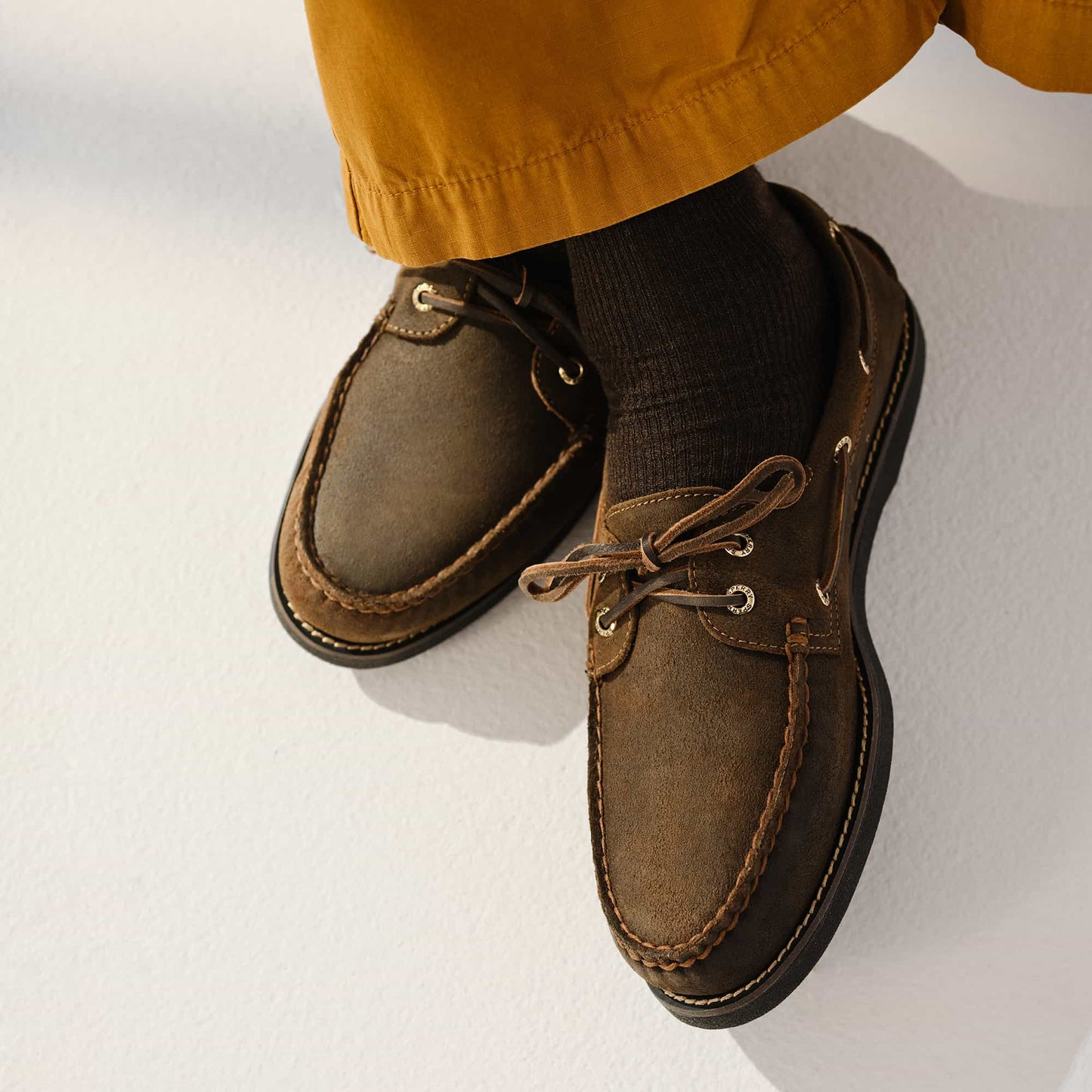 Gold Cup™ Authentic Original™ 2-Eye Boat Shoe Khaki | Sperry Discount