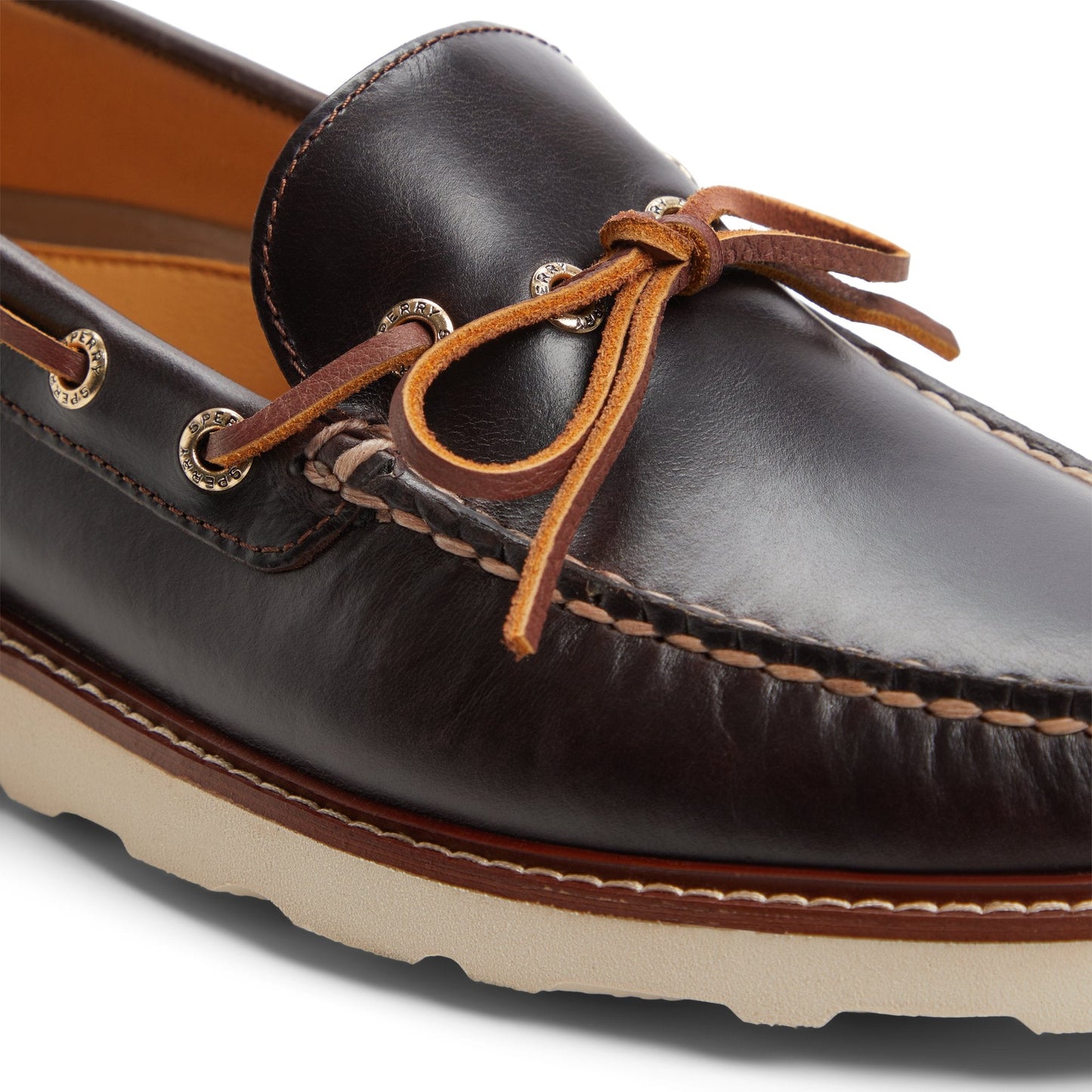 Gold1eyevib Dark Brown Men's Leather | Sperry Outlet