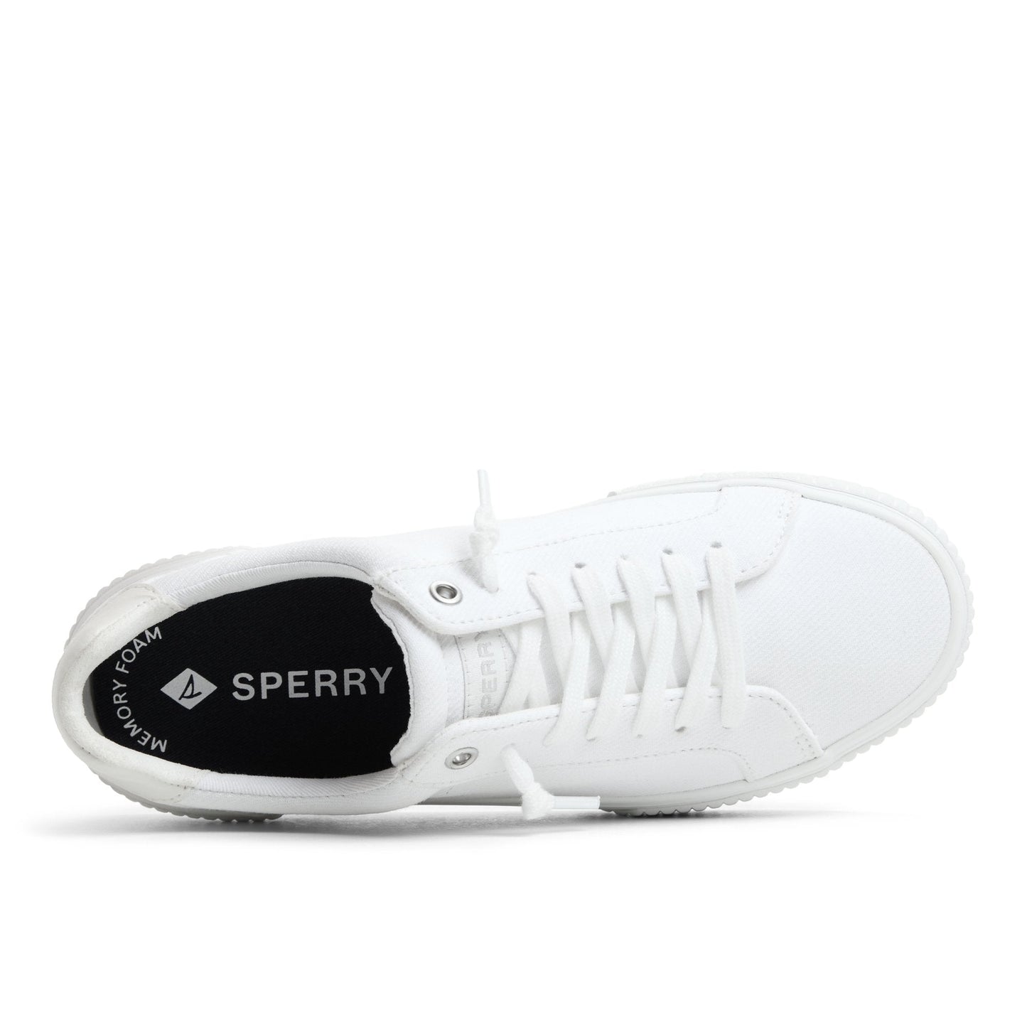 Bermuda Lace to Toe Platform Sneakers White | Sperry Discount