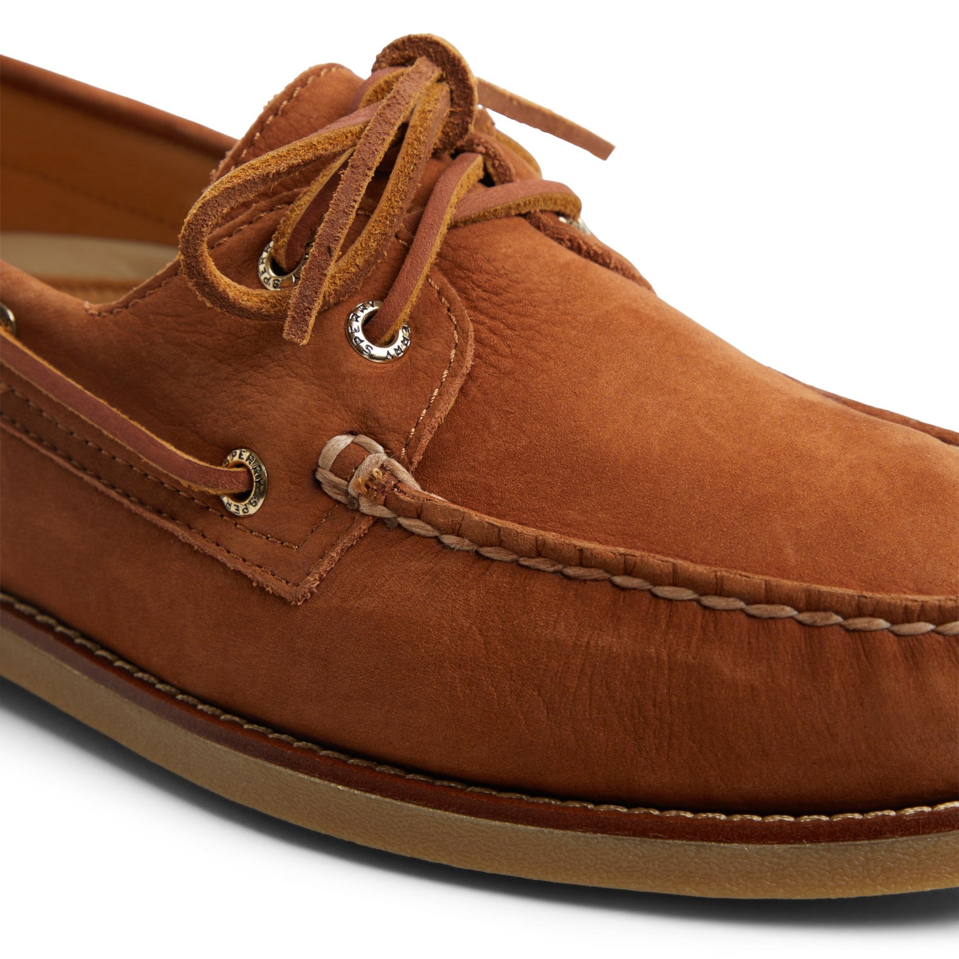Gold Authentic Original™ 2-Eye Lite Boat Shoe Light Brown Men's Leather | Sperry