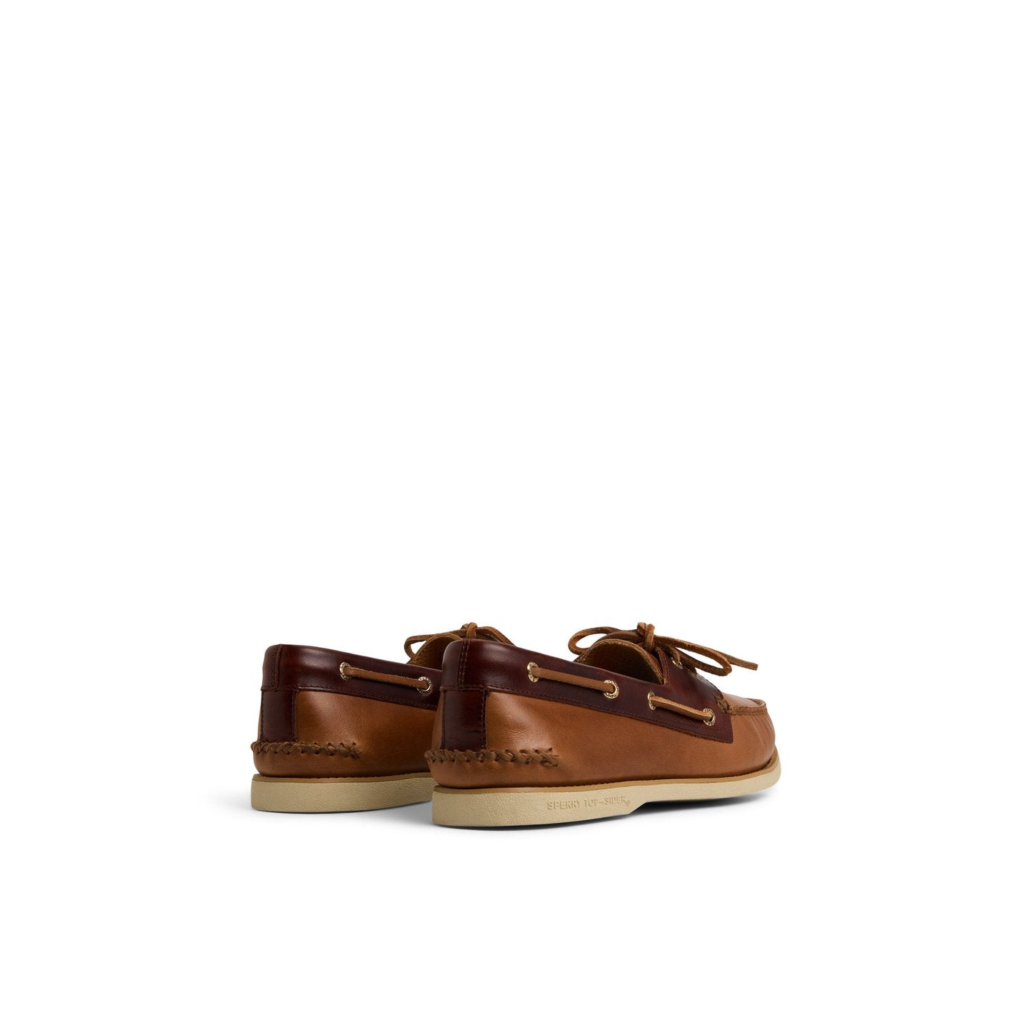 Gold Authentic Original™ 2-Eye Lite Boat Shoe Tan Combo Men's Leather | Sperry Outlet