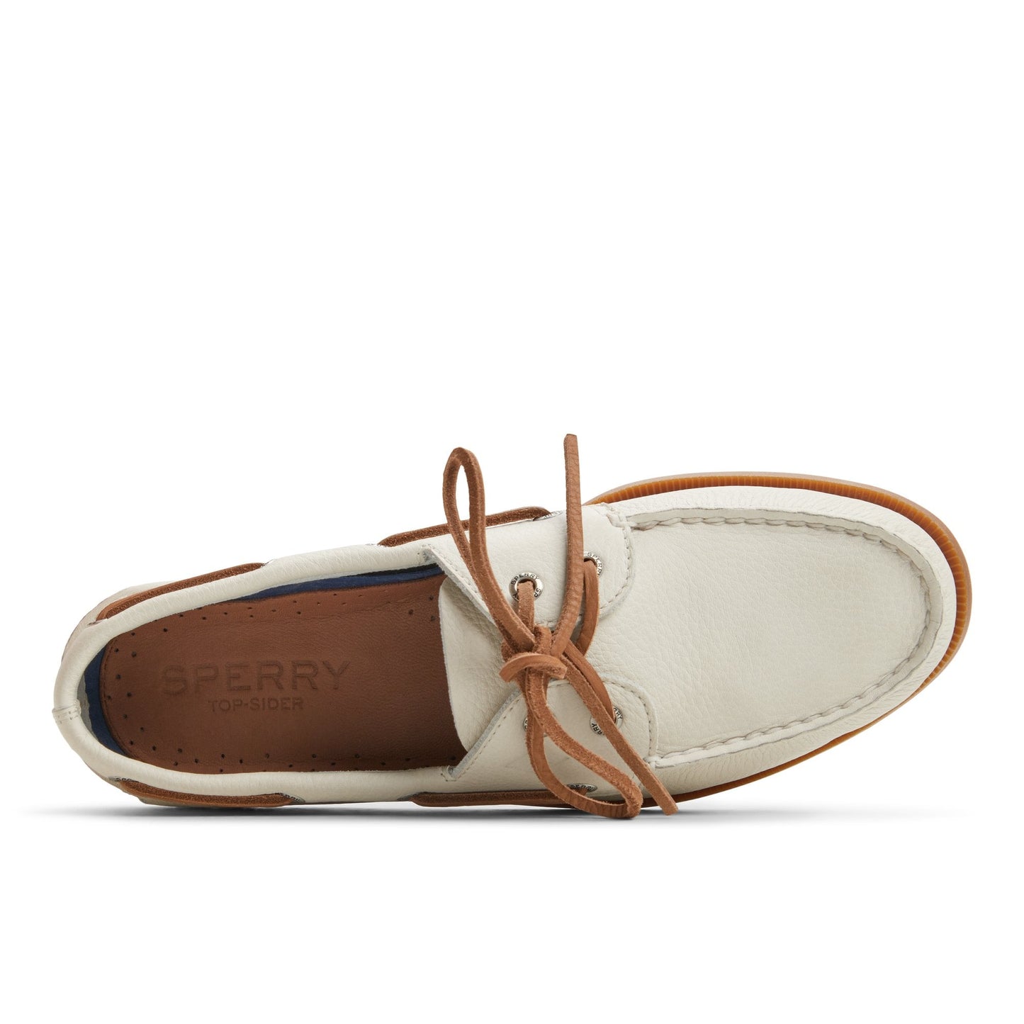 Authentic Original™ 2-Eye Boat Shoe Open White | Sperry