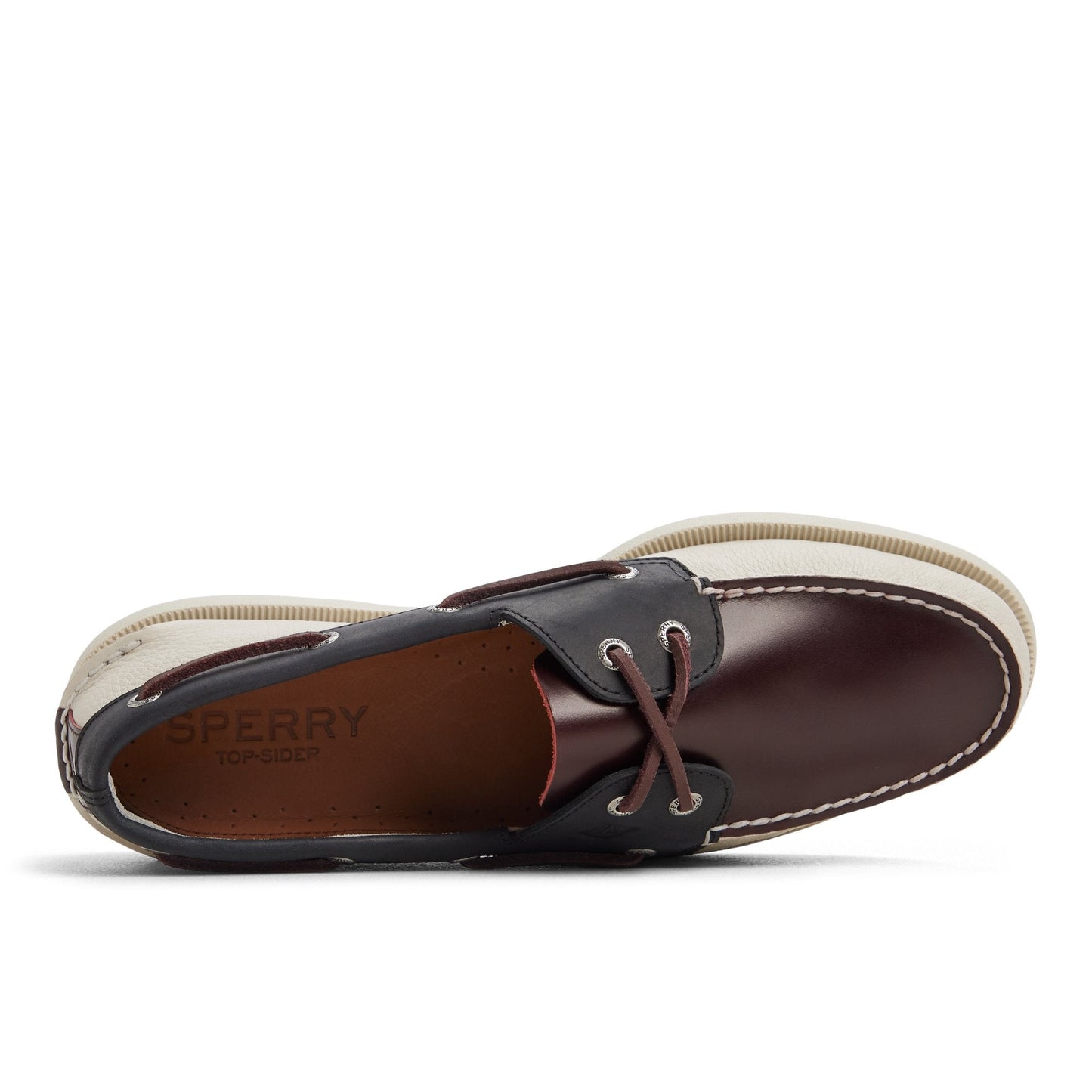 Authentic Original™ 2-Eye Boat Shoe White Combo | Sperry Discount