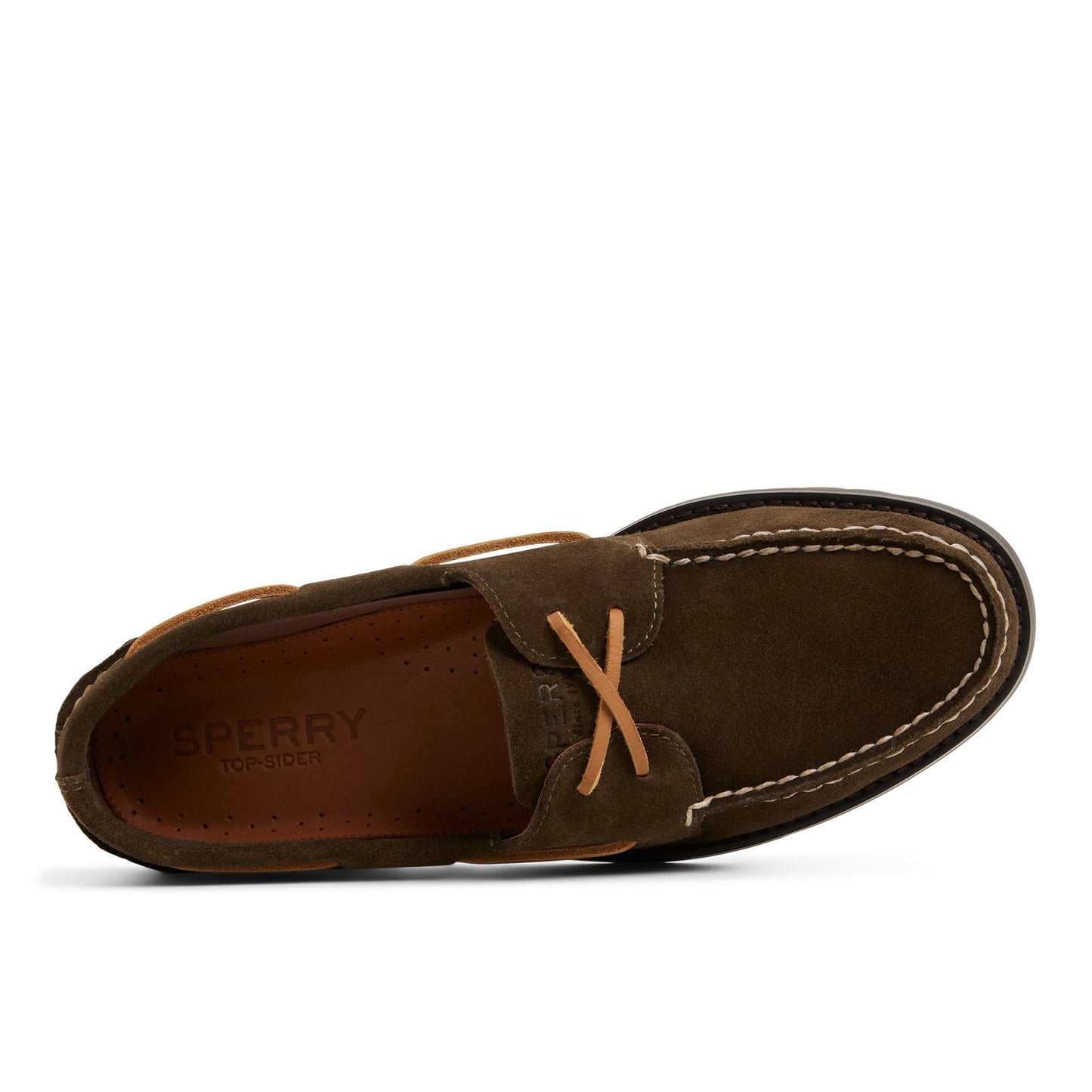 Authentic Original™ 2 Eye Ripple Boat Shoe Olive | Sperry