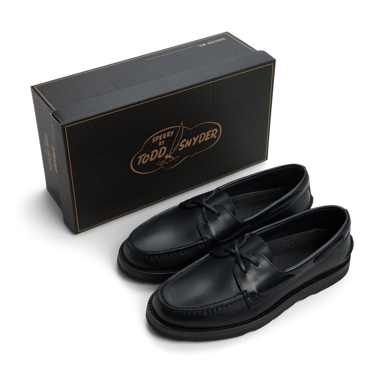 Sperry x Todd Snyder Vachetta Leather Boat Shoe Black | Sperry Outlet