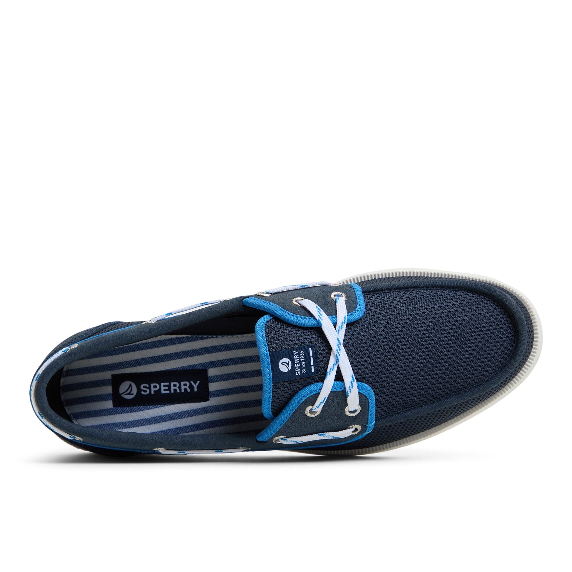Helmsman Boat Shoe Blue Combo | Sperry Discount