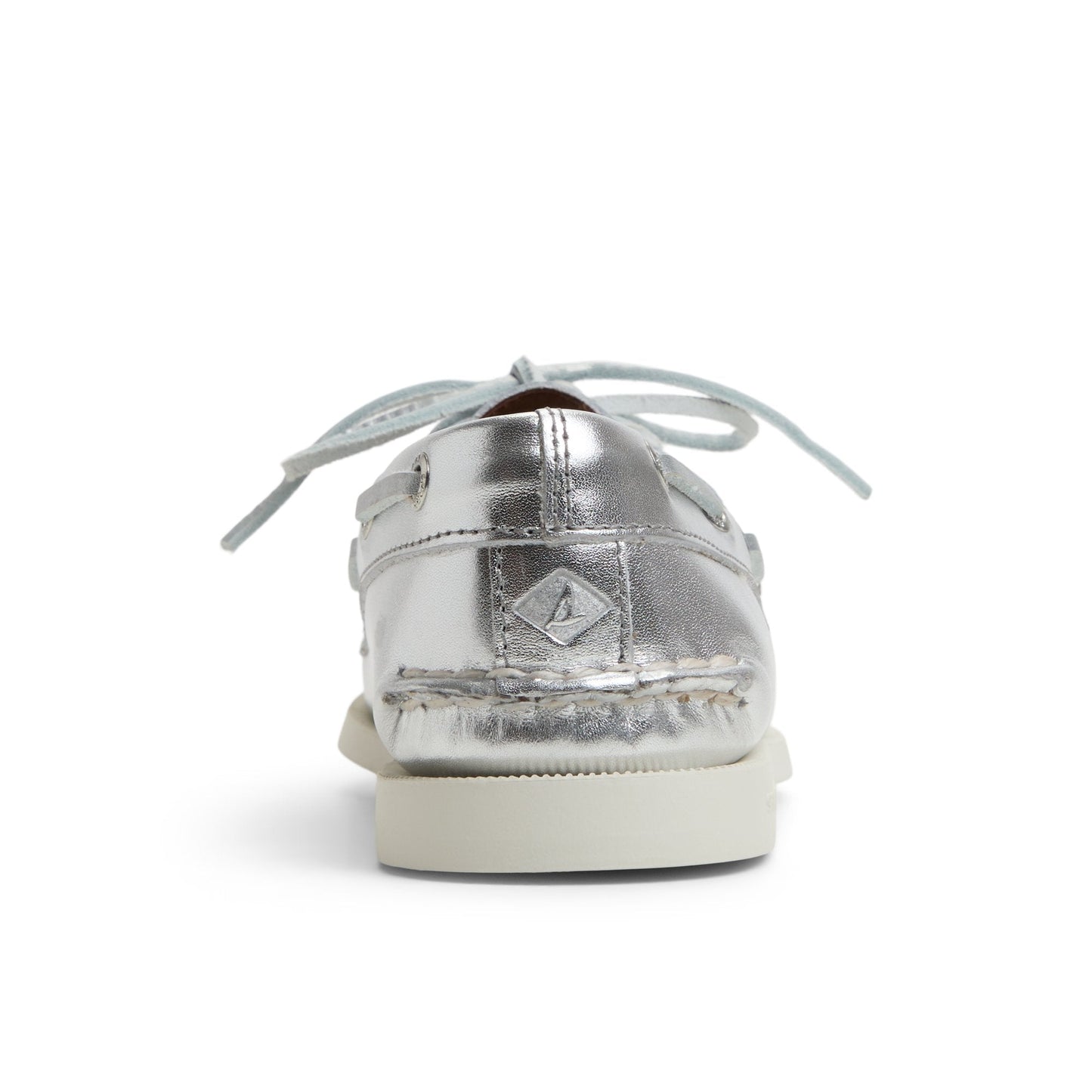 Authentic Original™ 2 Eye Boat Shoe Silver Women's Leather | Sperry For sale