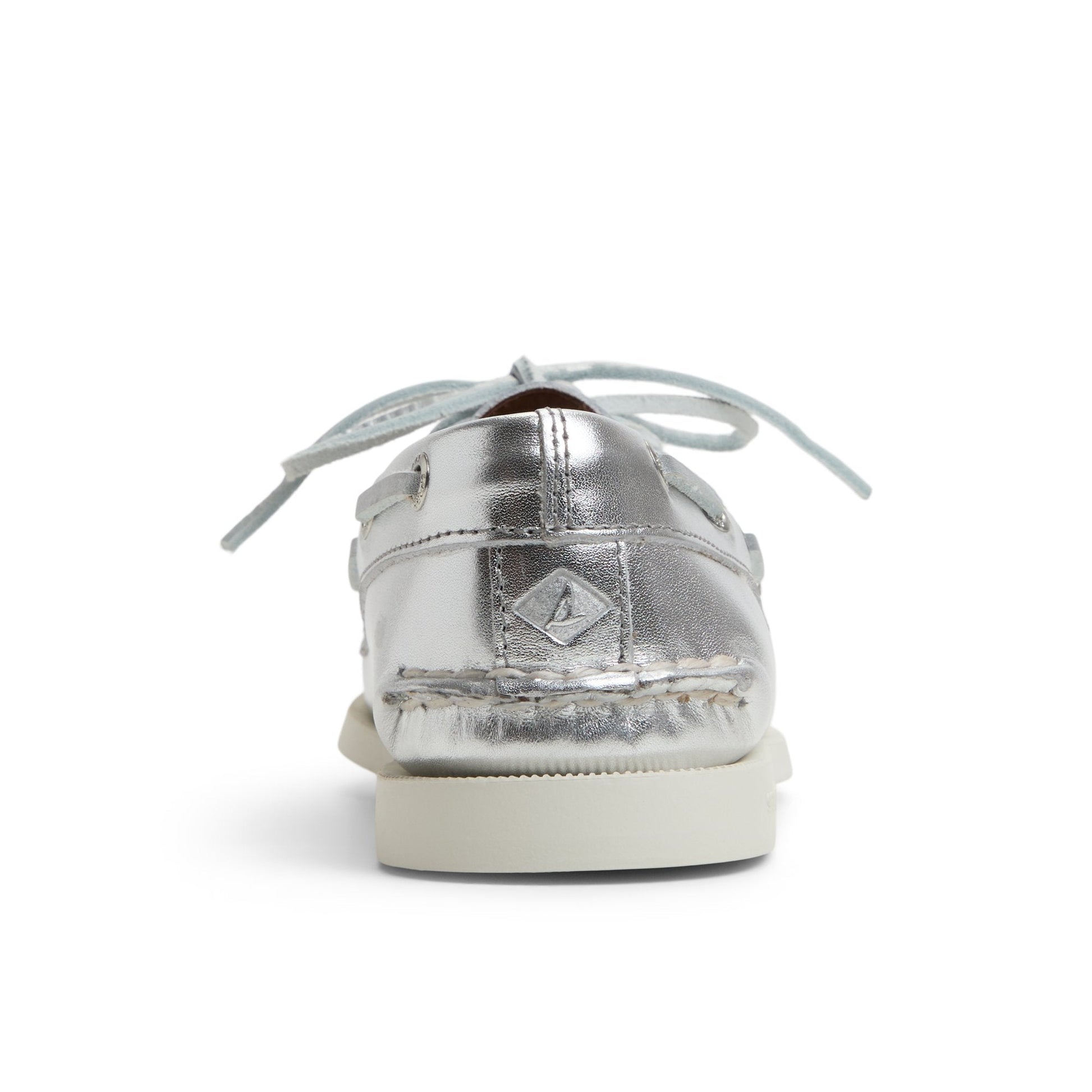 Authentic Original™ 2 Eye Boat Shoe Silver Women's Leather | Sperry For sale