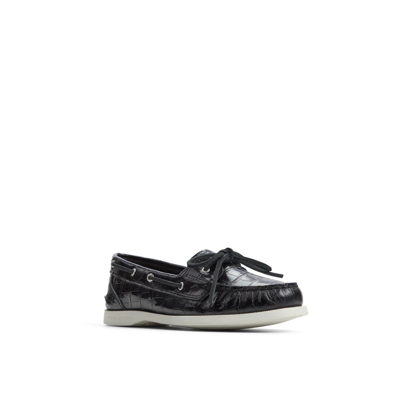 Authentic Original™ 1 Eye Boat Shoe Black Women's Leather | Sperry US