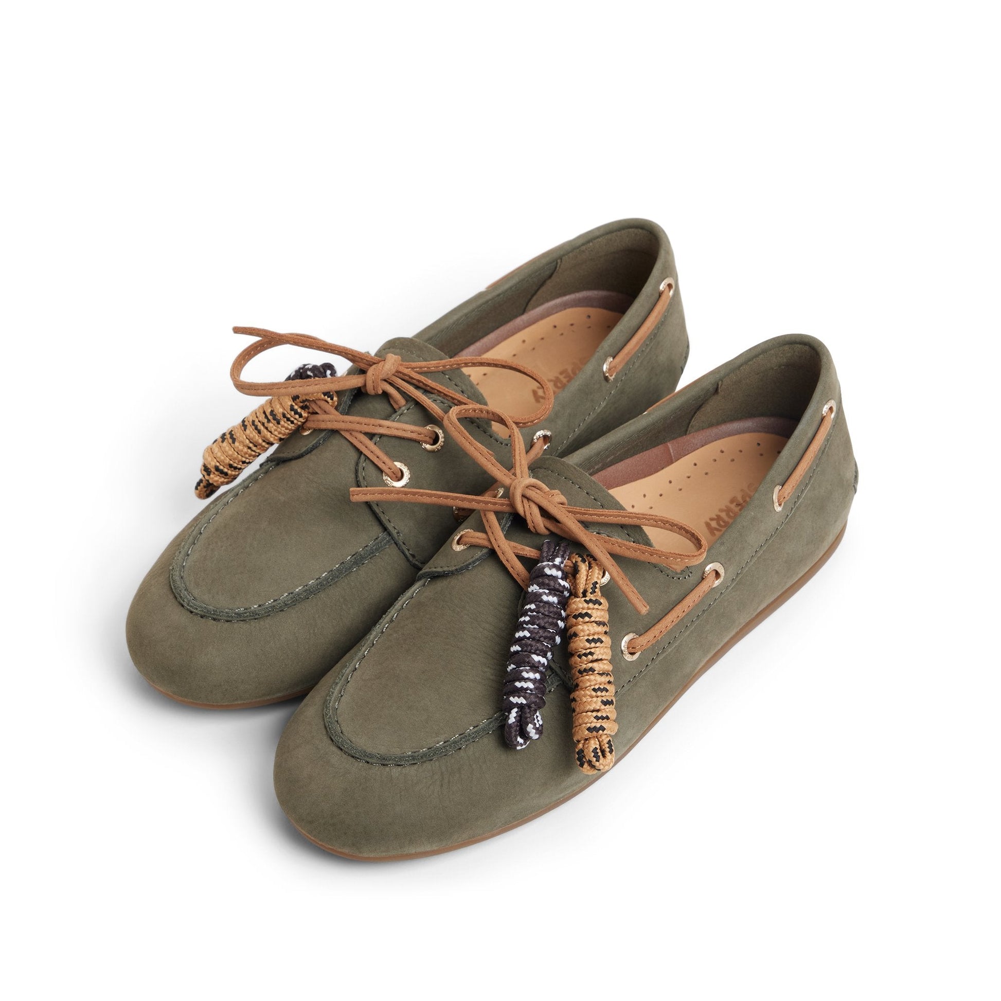 Sperry x Aritzia Slim Boat Shoe Olive | Sperry US