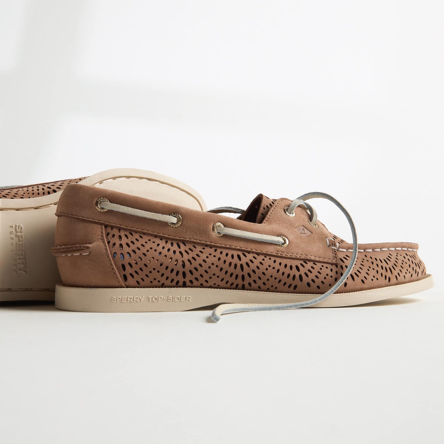Authentic Original™ 2-Eye Lite Boat Shoe perf Medium Beige Women's Women | Sperry Sale