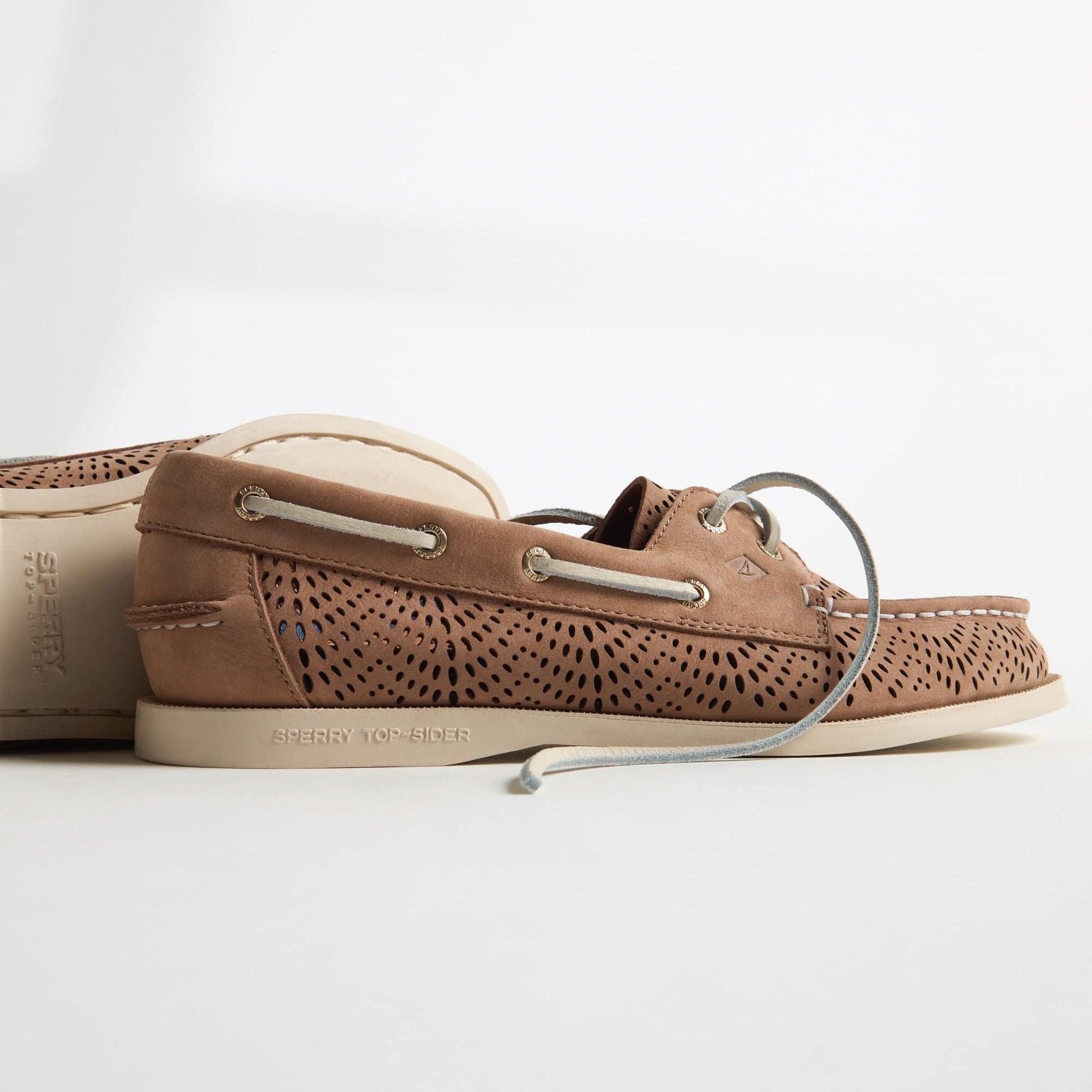 Authentic Original™ 2-Eye Lite Boat Shoe perf Medium Beige Women's Women | Sperry Sale
