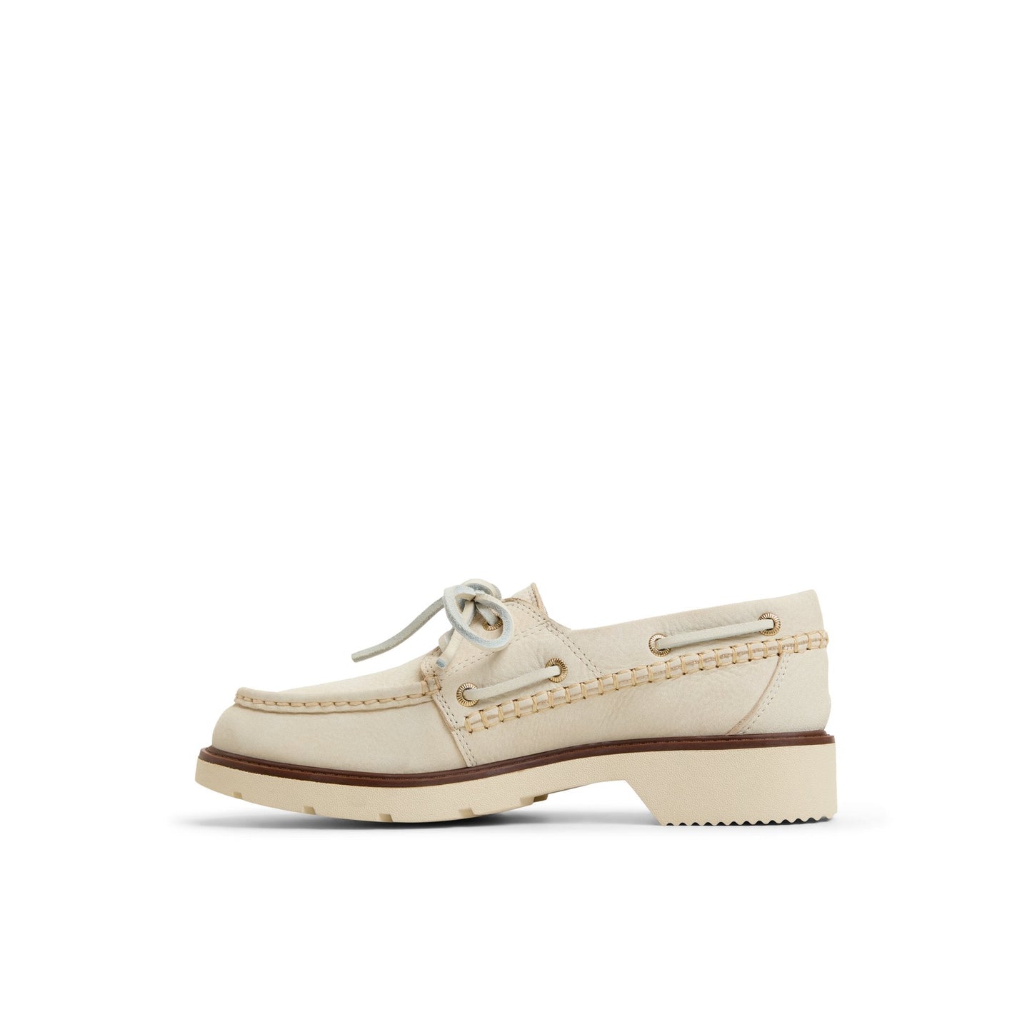 Wells boat Cream Women's Leather | Sperry US