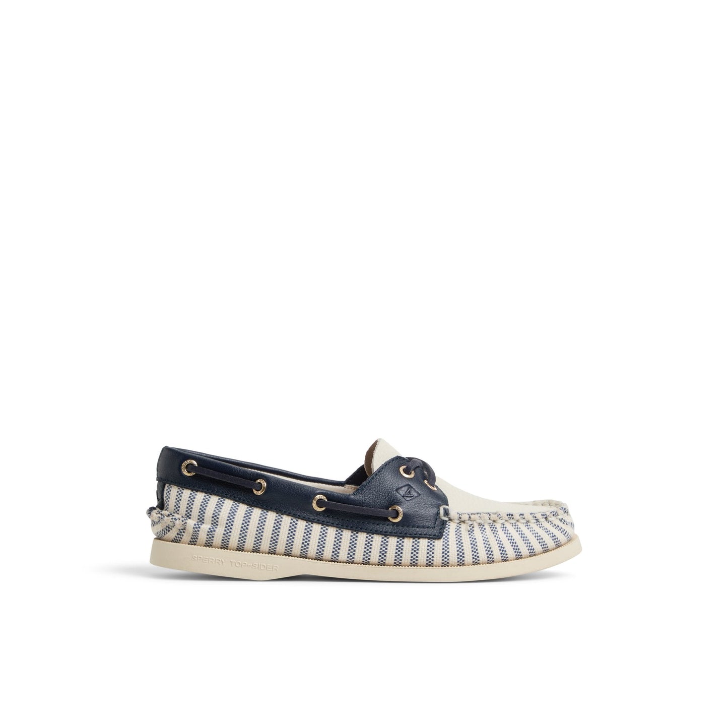 Authentic Original™ 2 Eye Boat Shoe White/Navy Women's Women | Sperry Online