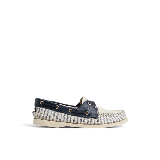 Authentic Original™ 2 Eye Boat Shoe White/Navy Women's Women | Sperry Online