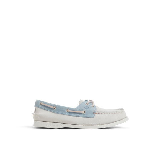Authentic Original™ 2 Eye Boat Shoe White/Blue Women's Women | Sperry On sale