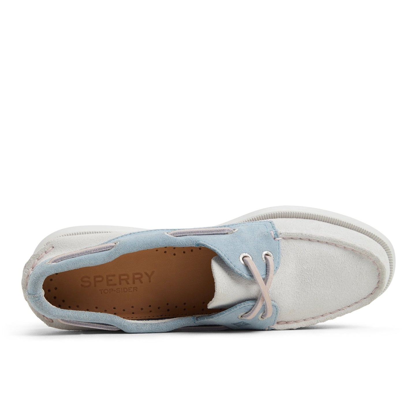Authentic Original™ 2 Eye Boat Shoe White/Blue Women's Women | Sperry On sale