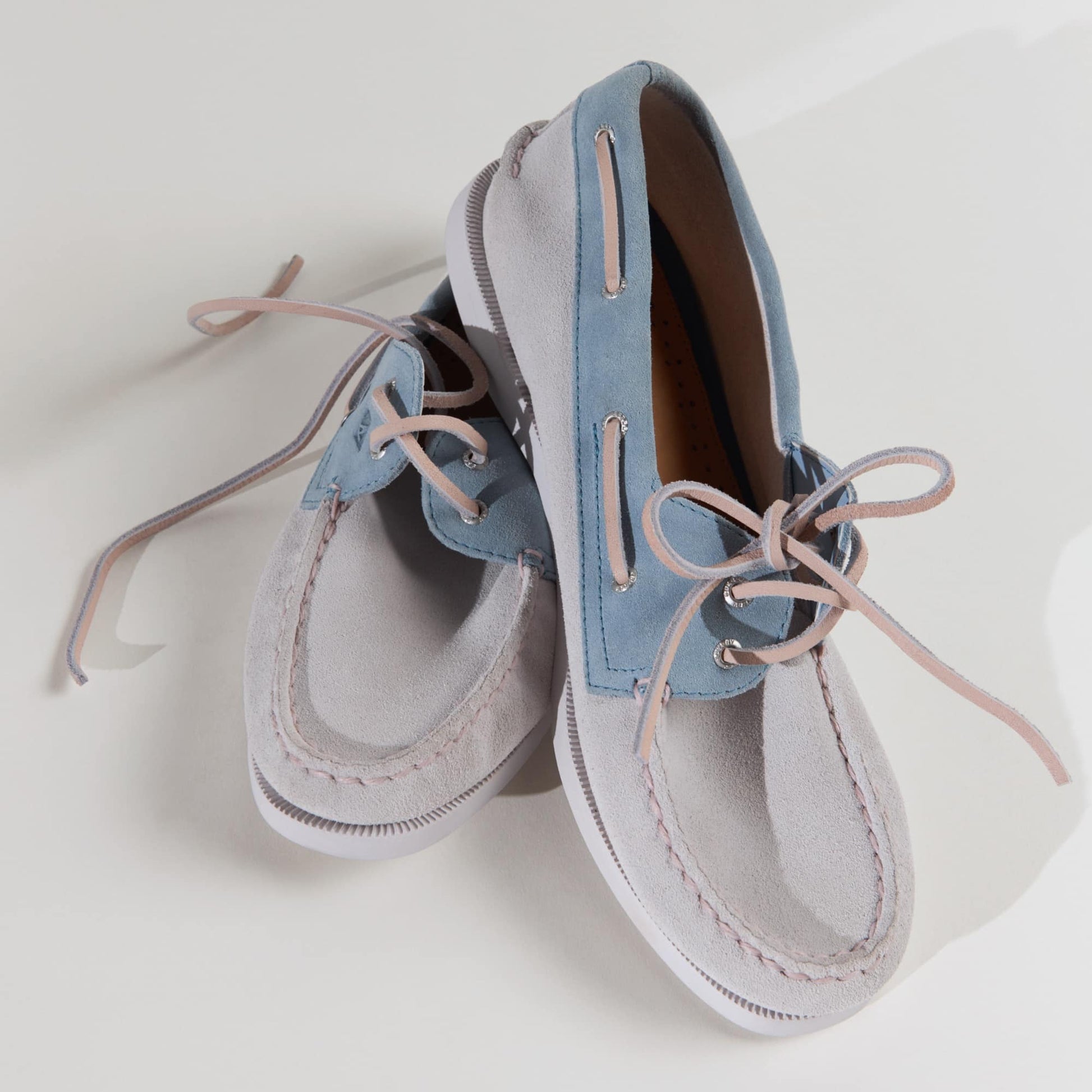 Authentic Original™ 2 Eye Boat Shoe White/Blue Women's Women | Sperry On sale