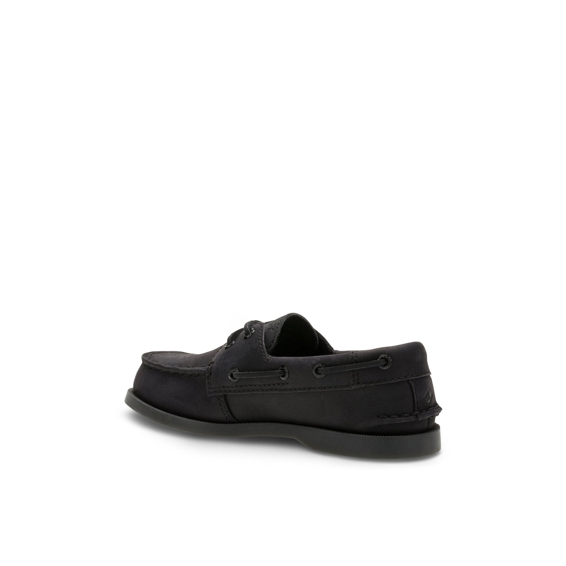 Aokleather Black Kids Boat Shoes | Sperry Online