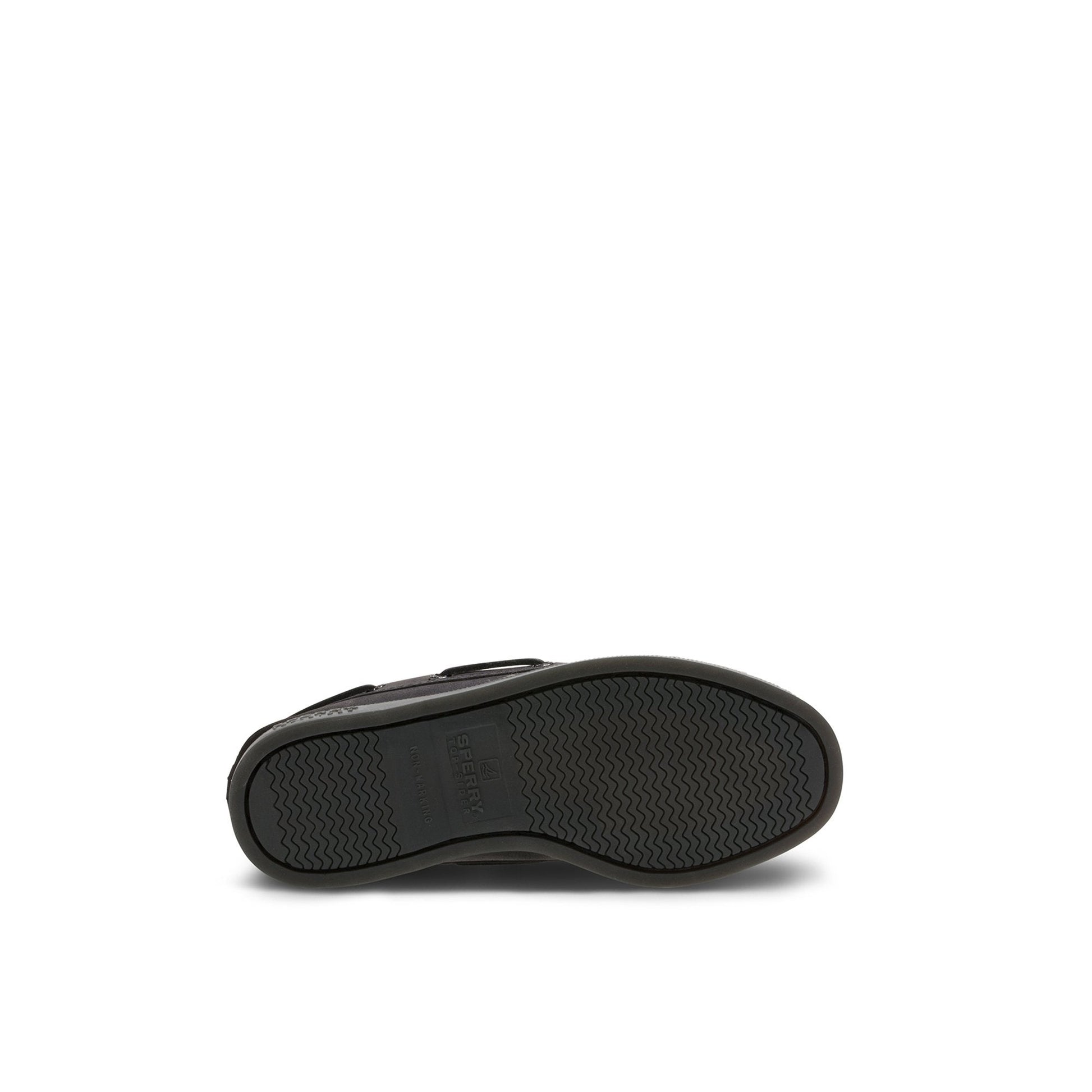Aokleather Black Kids Boat Shoes | Sperry Online