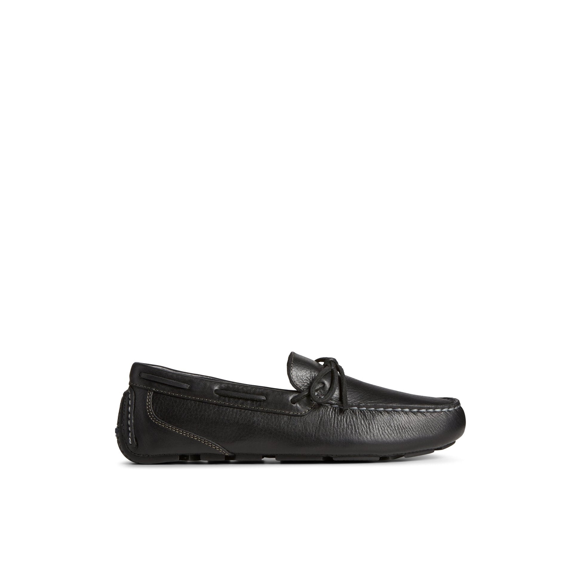 Davenport Pull Up Leather 1-Eye Driver Black | Sperry