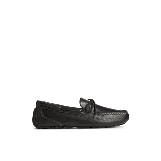 Davenport Pull Up Leather 1-Eye Driver Black | Sperry
