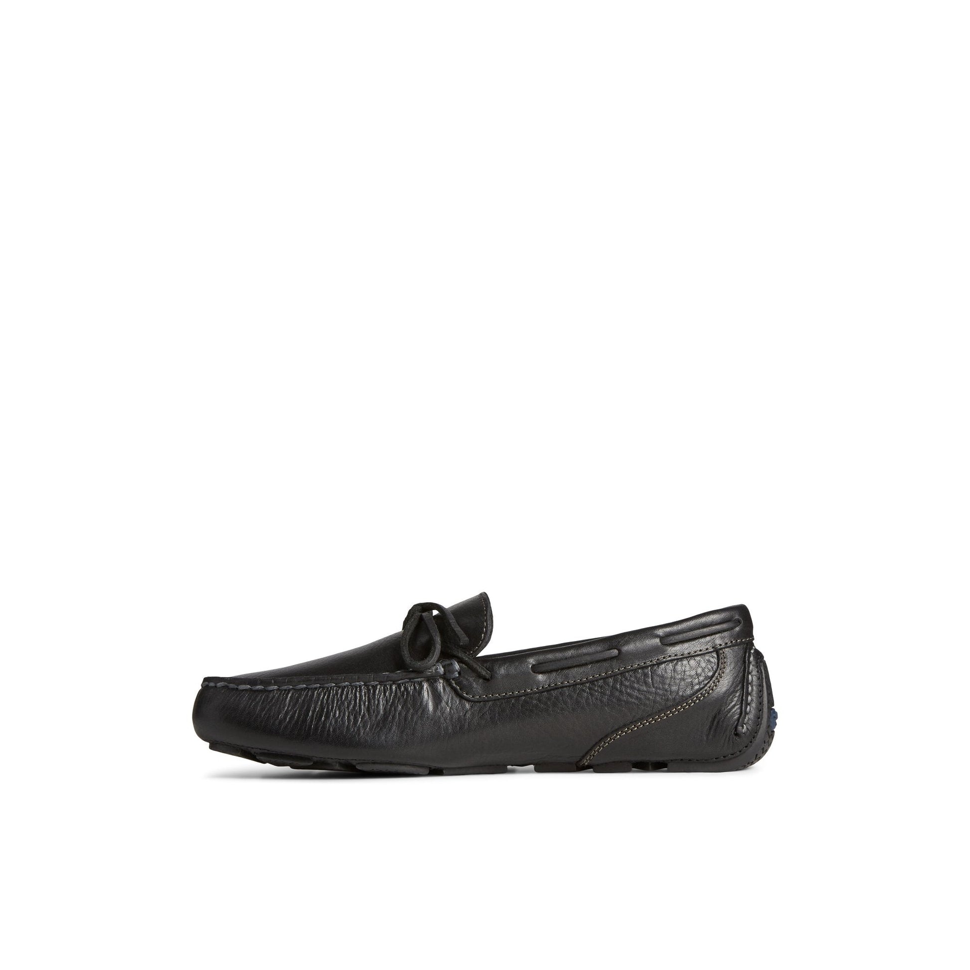 Davenport Pull Up Leather 1-Eye Driver Black | Sperry