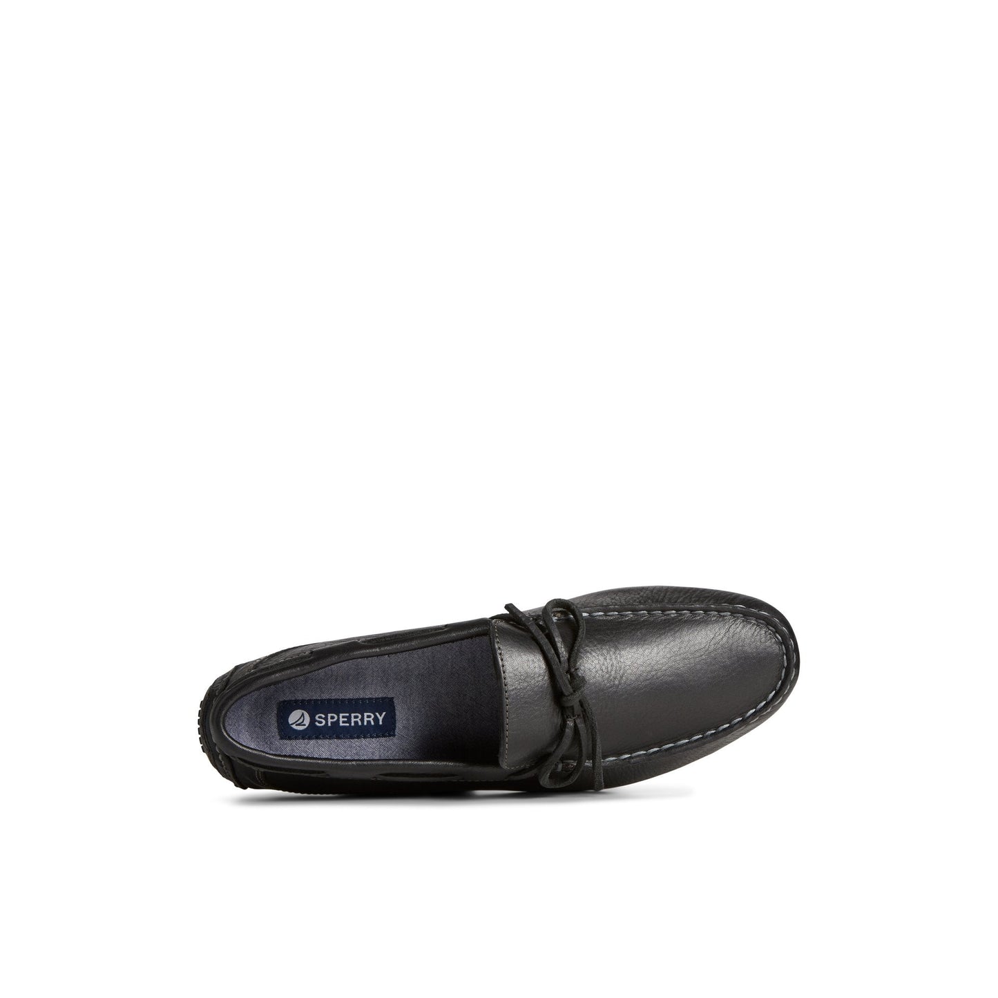 Davenport Pull Up Leather 1-Eye Driver Black | Sperry
