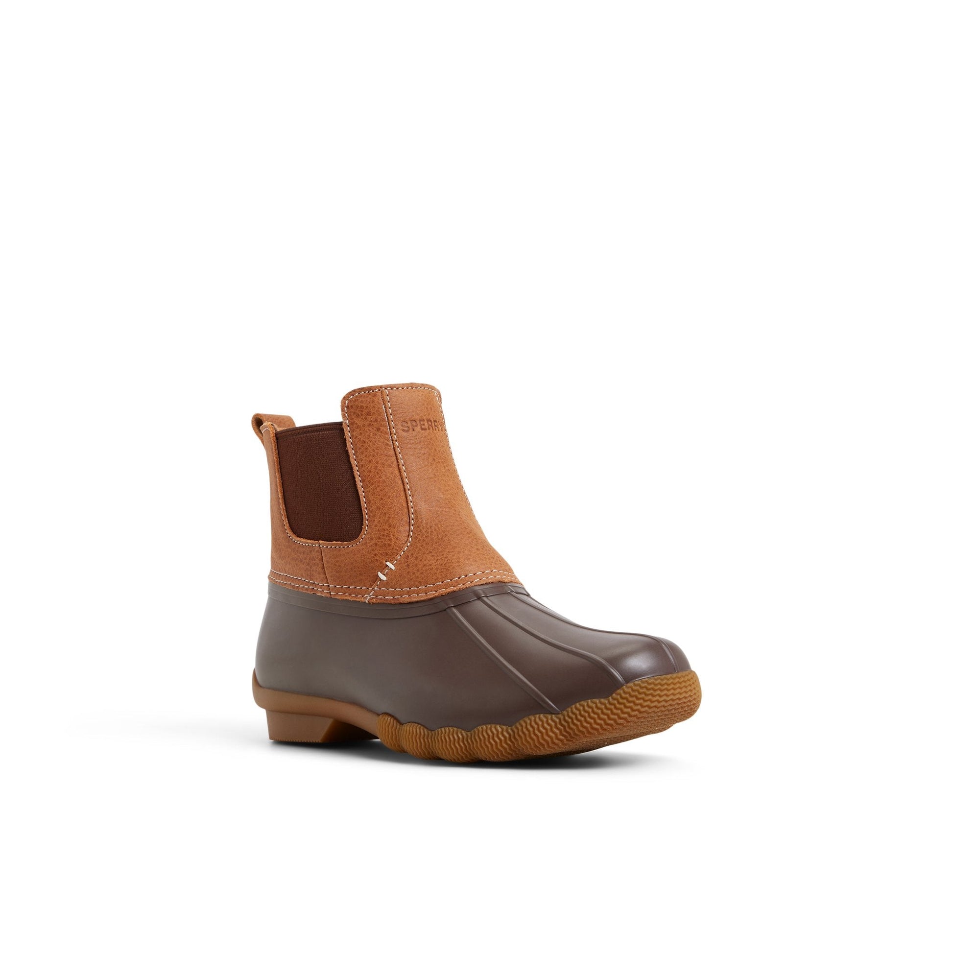 Saltwater™™ Duck Chelsea Boot Dark Brown | Sperry Online