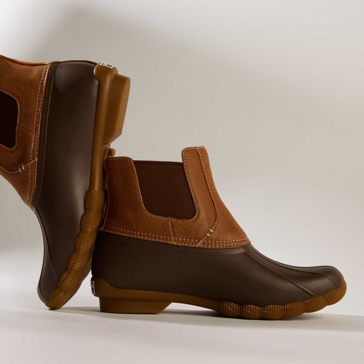 Saltwater™™ Duck Chelsea Boot Dark Brown | Sperry Online