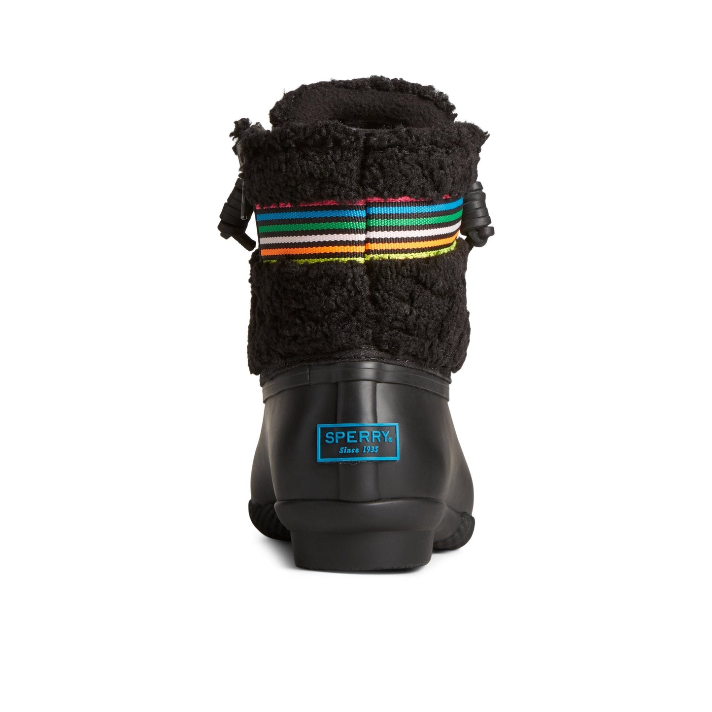 Saltwater™ Rainbow Sherpa Duck Boot Black | Sperry Online