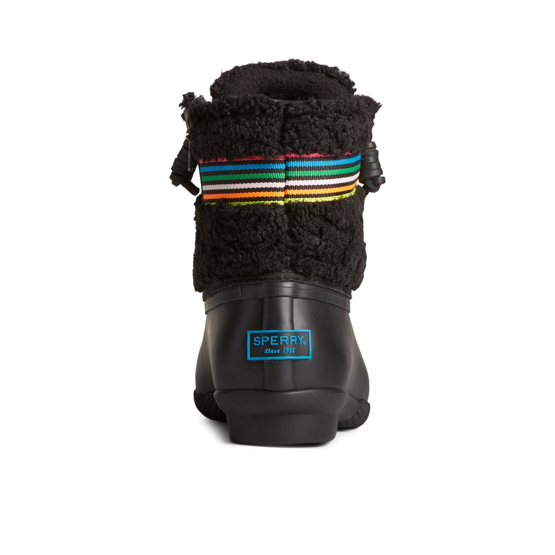 Saltwater™ Rainbow Sherpa Duck Boot Black | Sperry Online