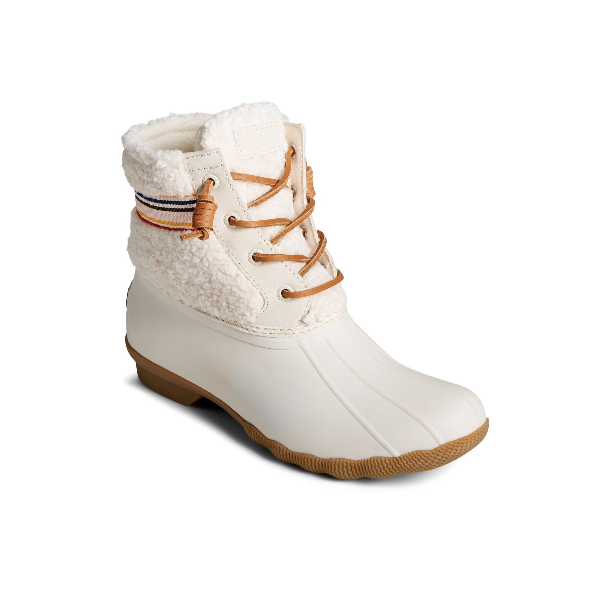 Saltwater™ Rainbow Sherpa Duck Boot Bone | Sperry
