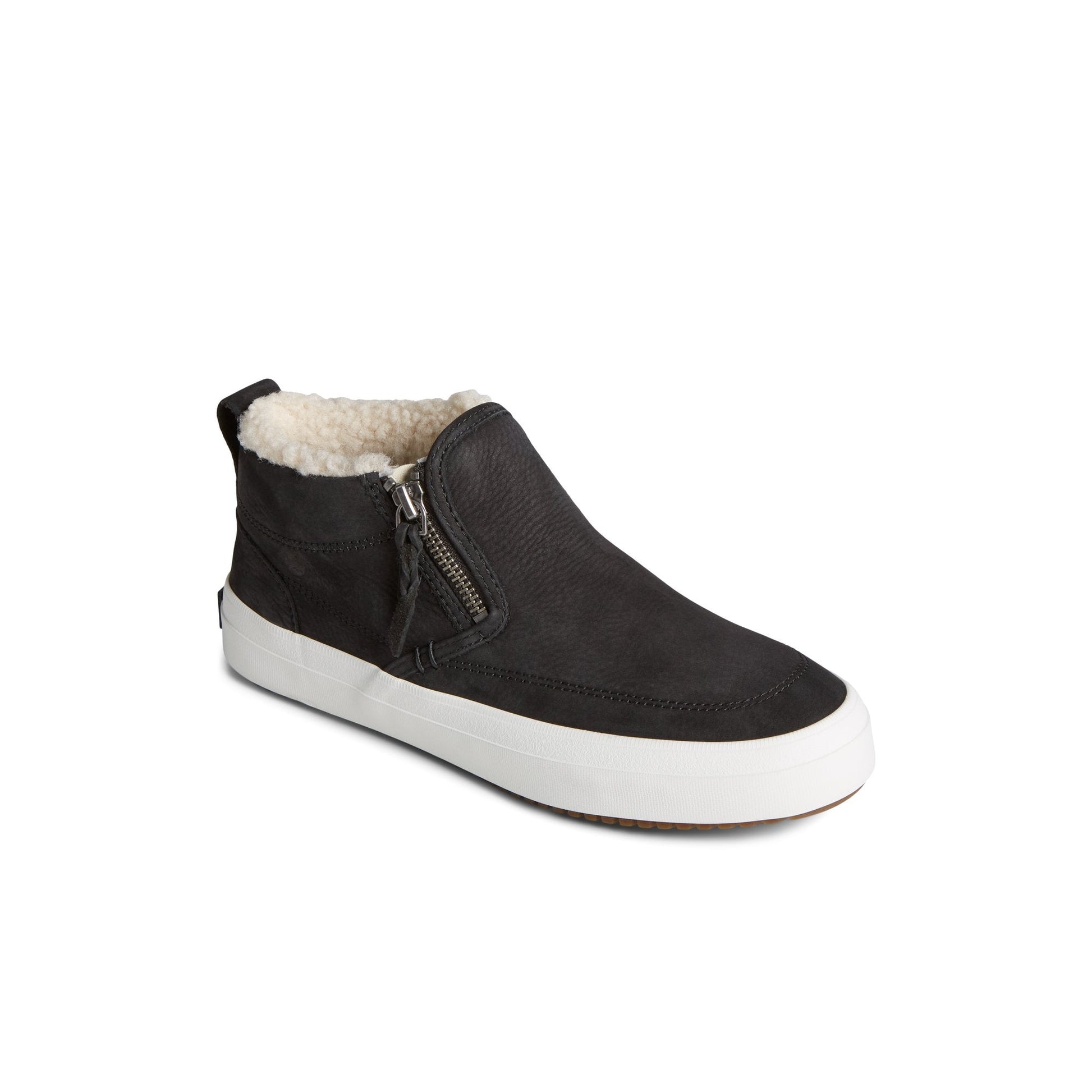 Crest Side Zip Cozy Sneaker Black | Sperry New