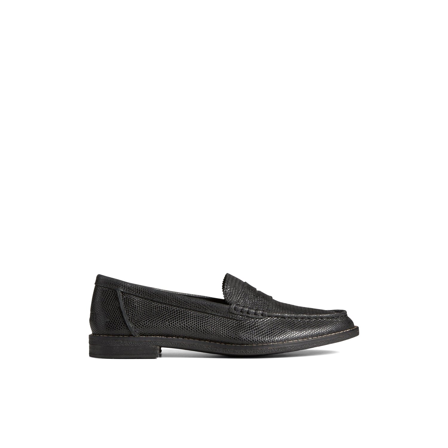 Seaport Penny Leather Loafer Black - 2 | Sperry New