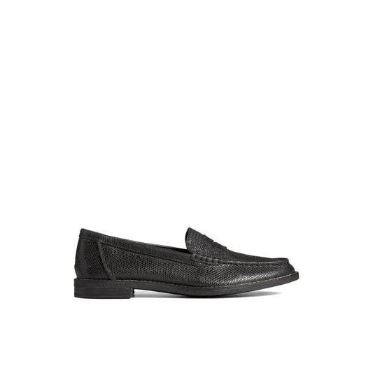 Seaport Penny Leather Loafer Black - 2 | Sperry New