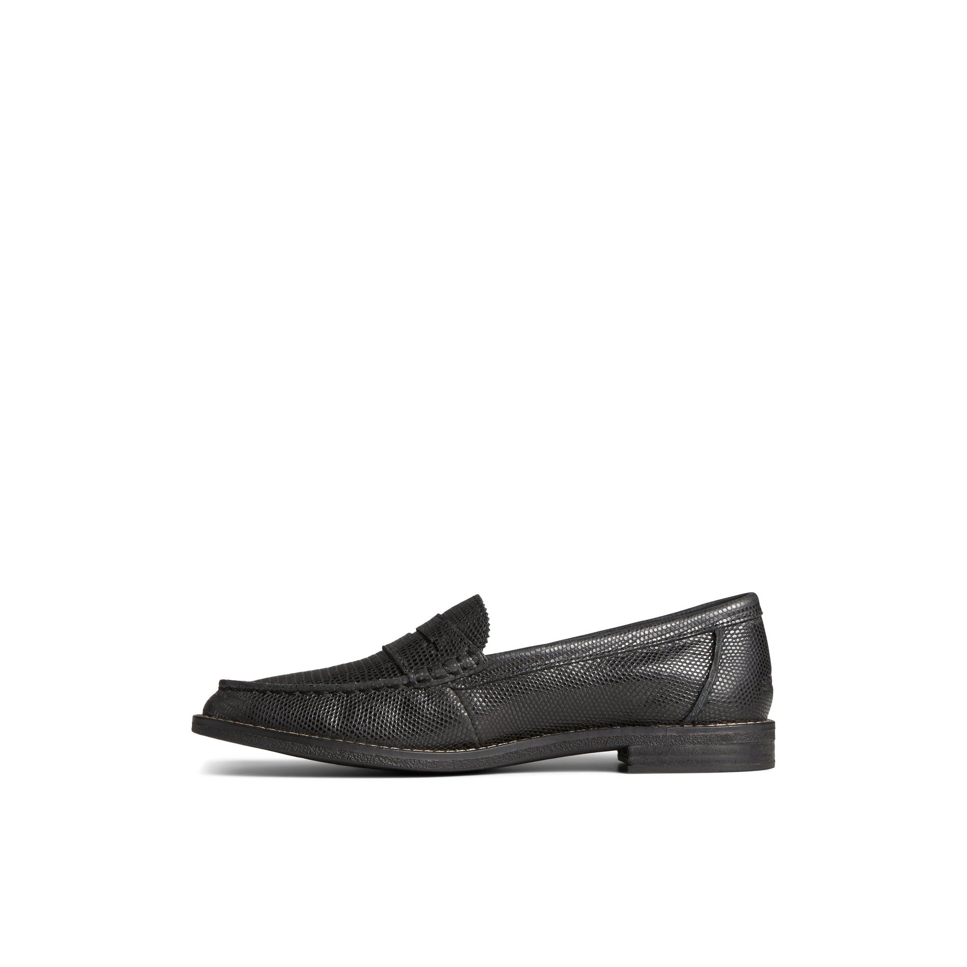 Seaport Penny Leather Loafer Black - 2 | Sperry New