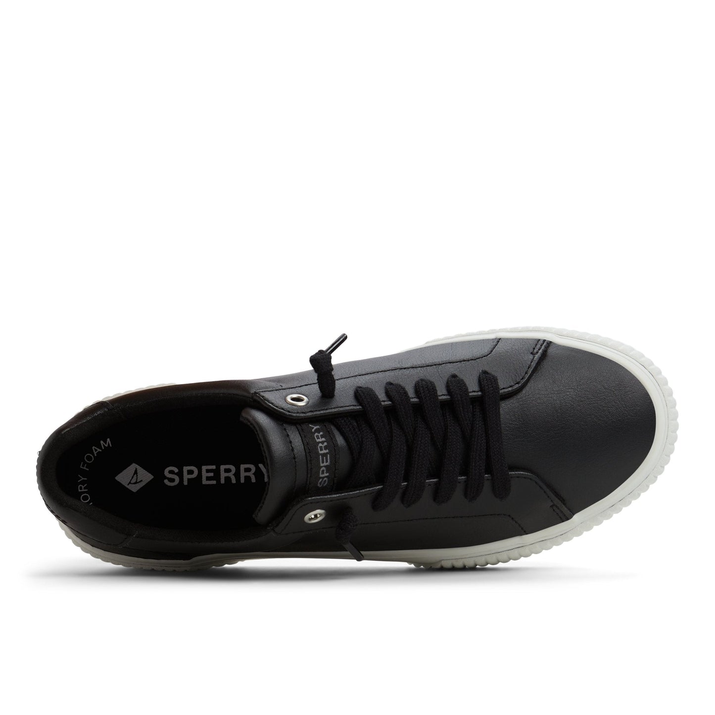 Bermuda Lace to Toe Platform Sneakers Black | Sperry Sale