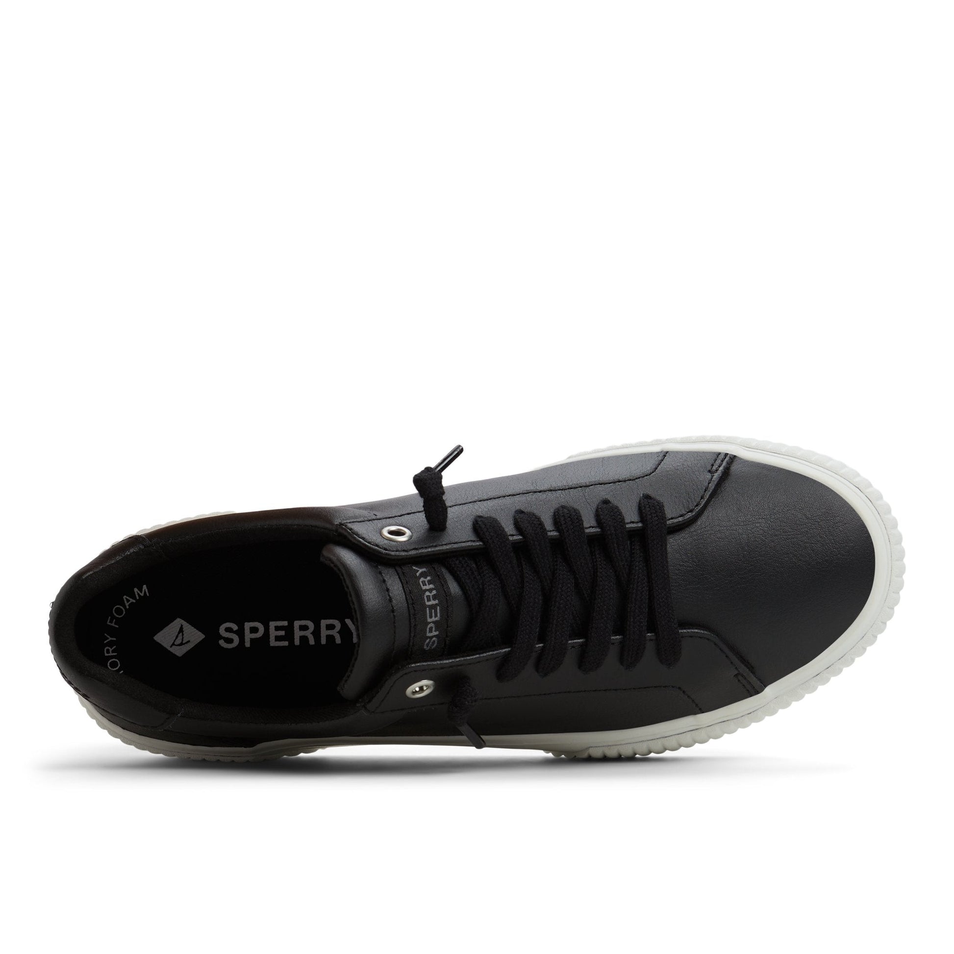Bermuda Lace to Toe Platform Sneakers Black | Sperry Sale