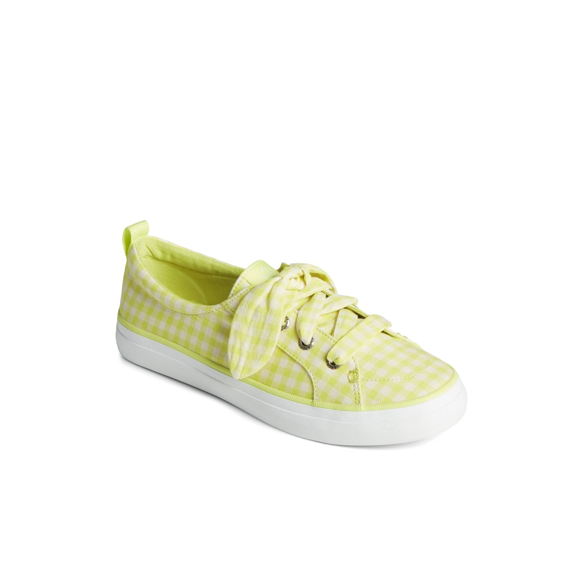Crest Vibe Gingham Sneaker Light Green | Sperry