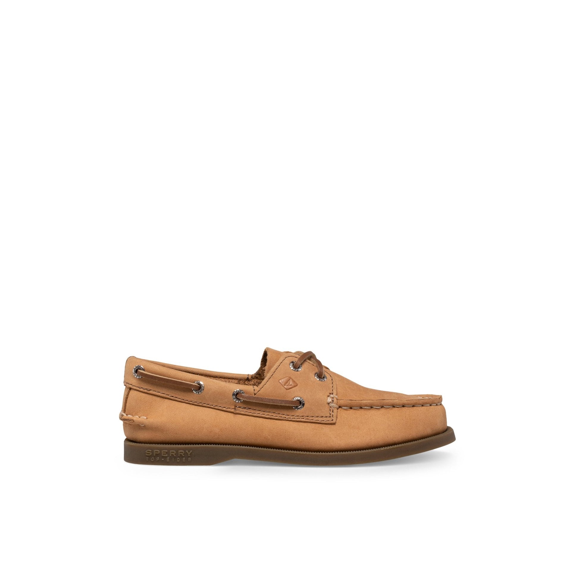 Aokleather Dark Brown Kids Boat Shoes | Sperry
