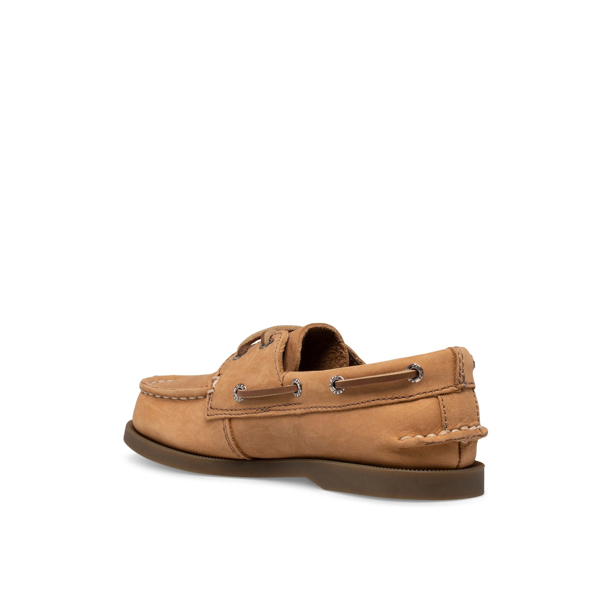Aokleather Dark Brown Kids Boat Shoes | Sperry