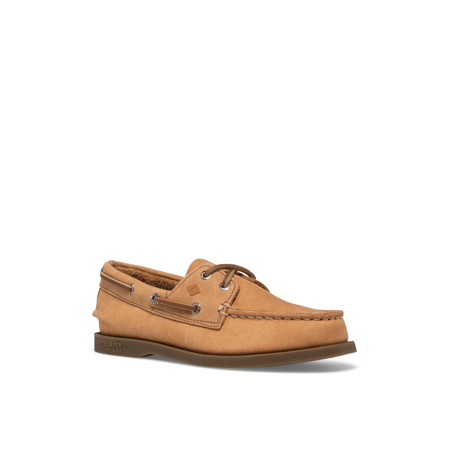 Aokleather Dark Brown Kids Boat Shoes | Sperry