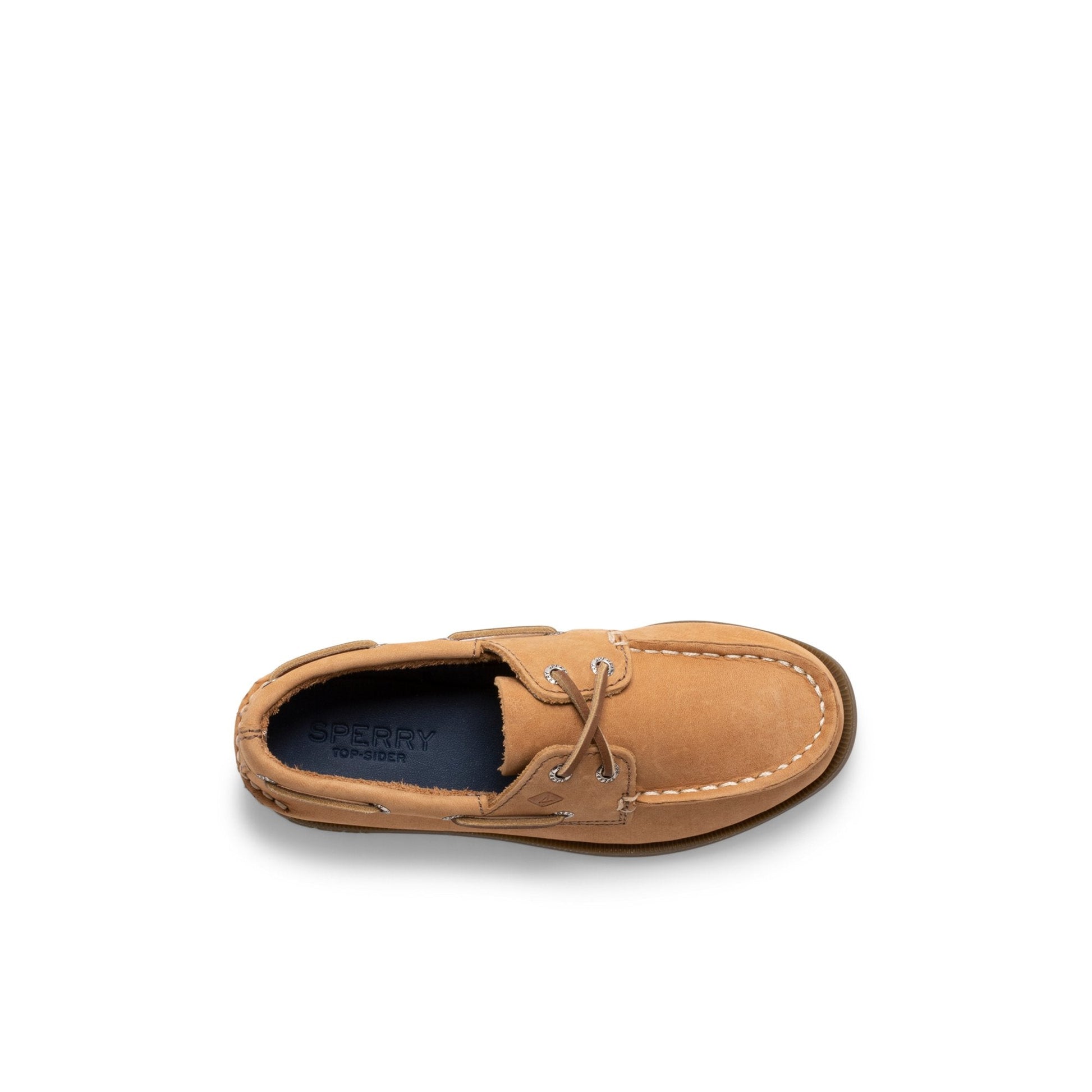 Aokleather Dark Brown Kids Boat Shoes | Sperry